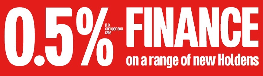 0.5% Finance offer from Holden