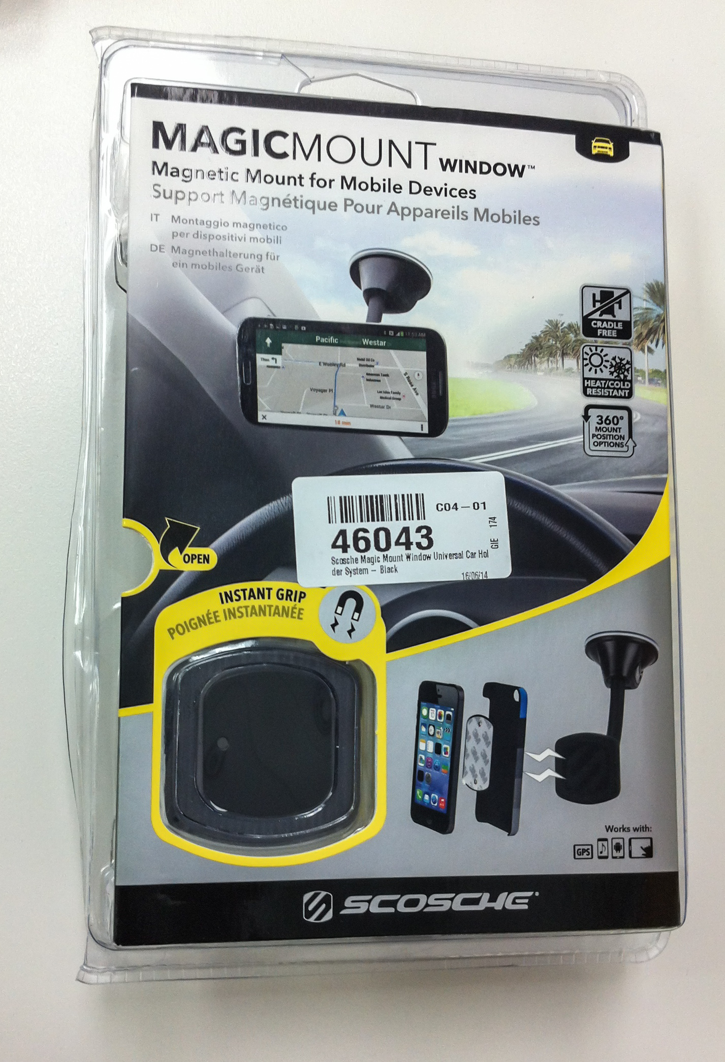 Scosche Magic Mount Window Universal Car Holder System