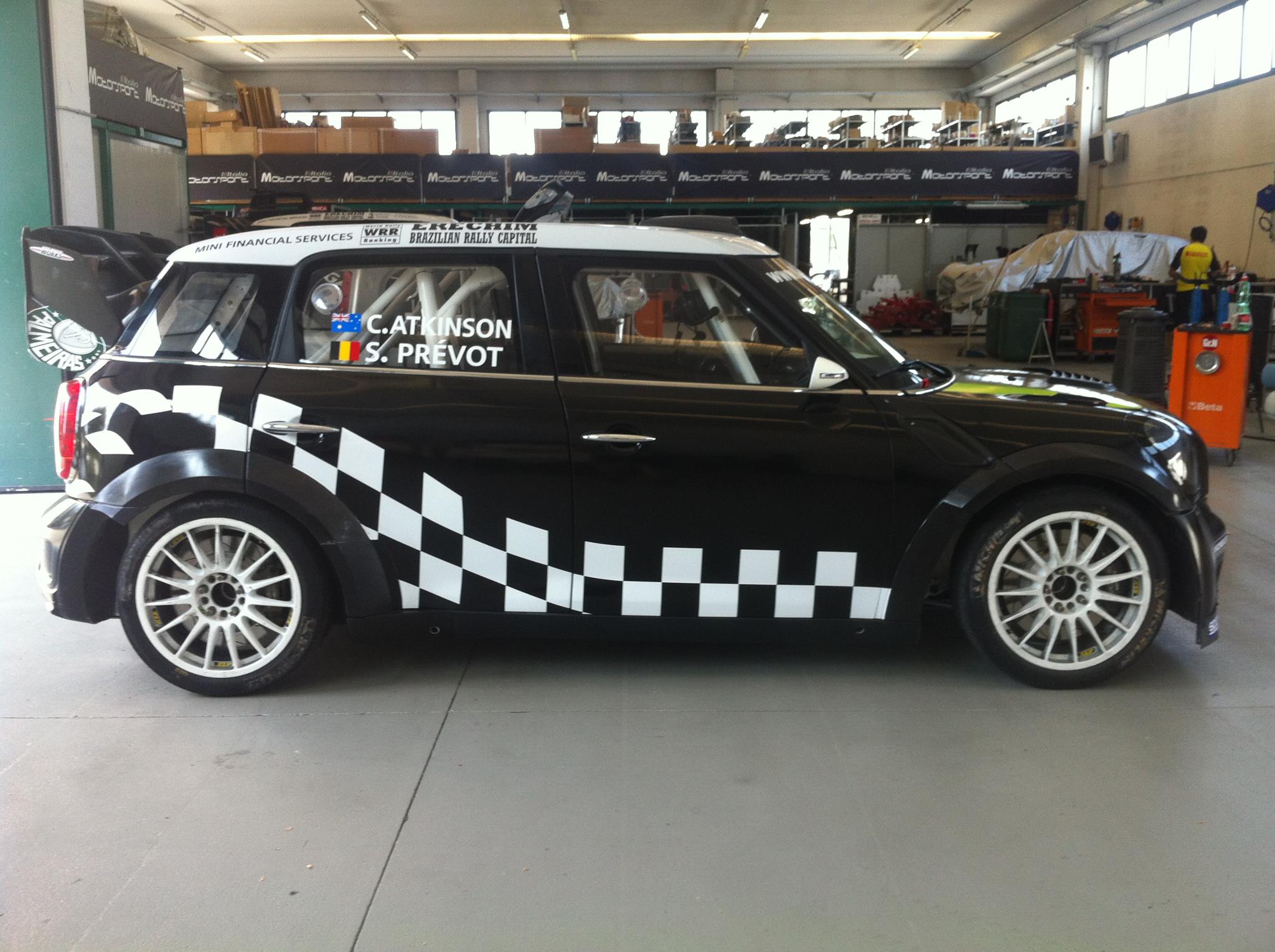 Chris Atkinson's new Mini WRC Rally Car