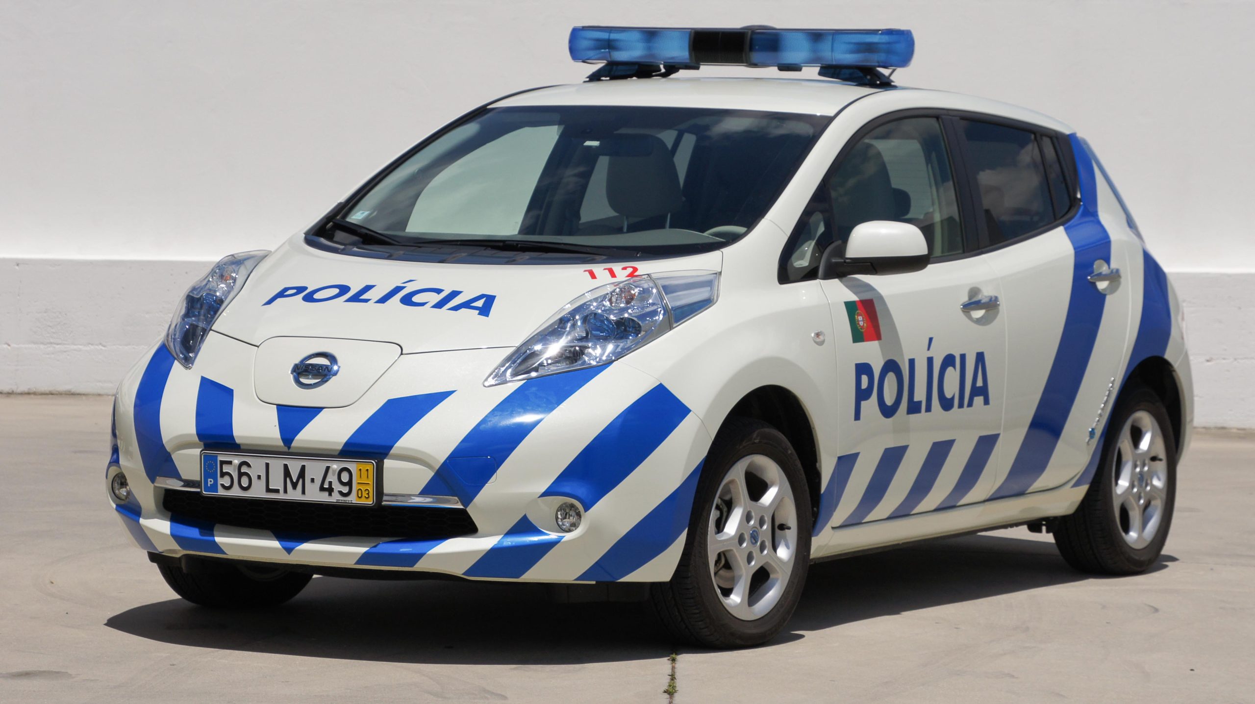Nissan Leaf Police Car