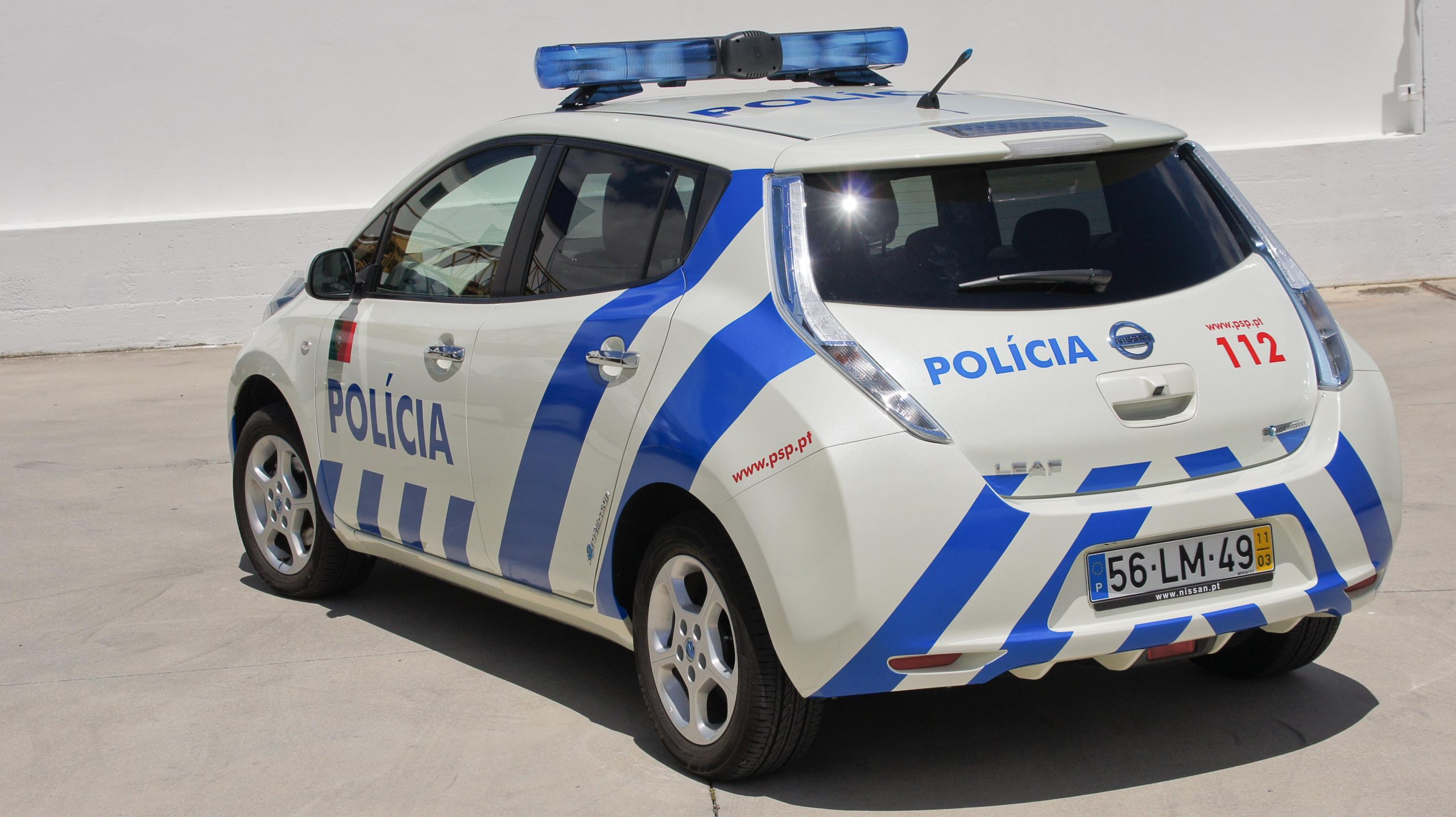 Nissan Leaf Police Car