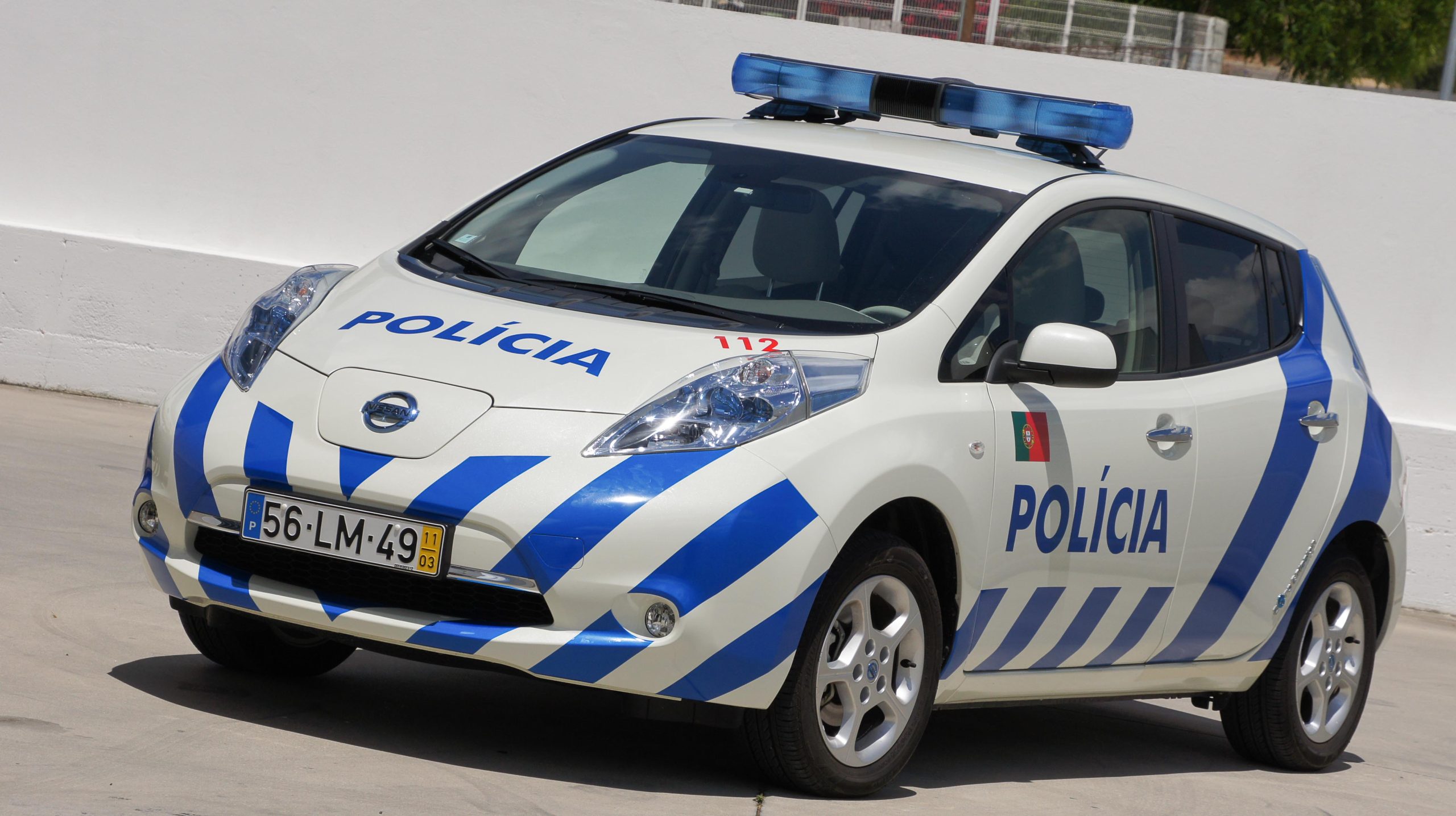 Nissan Leaf Police Car