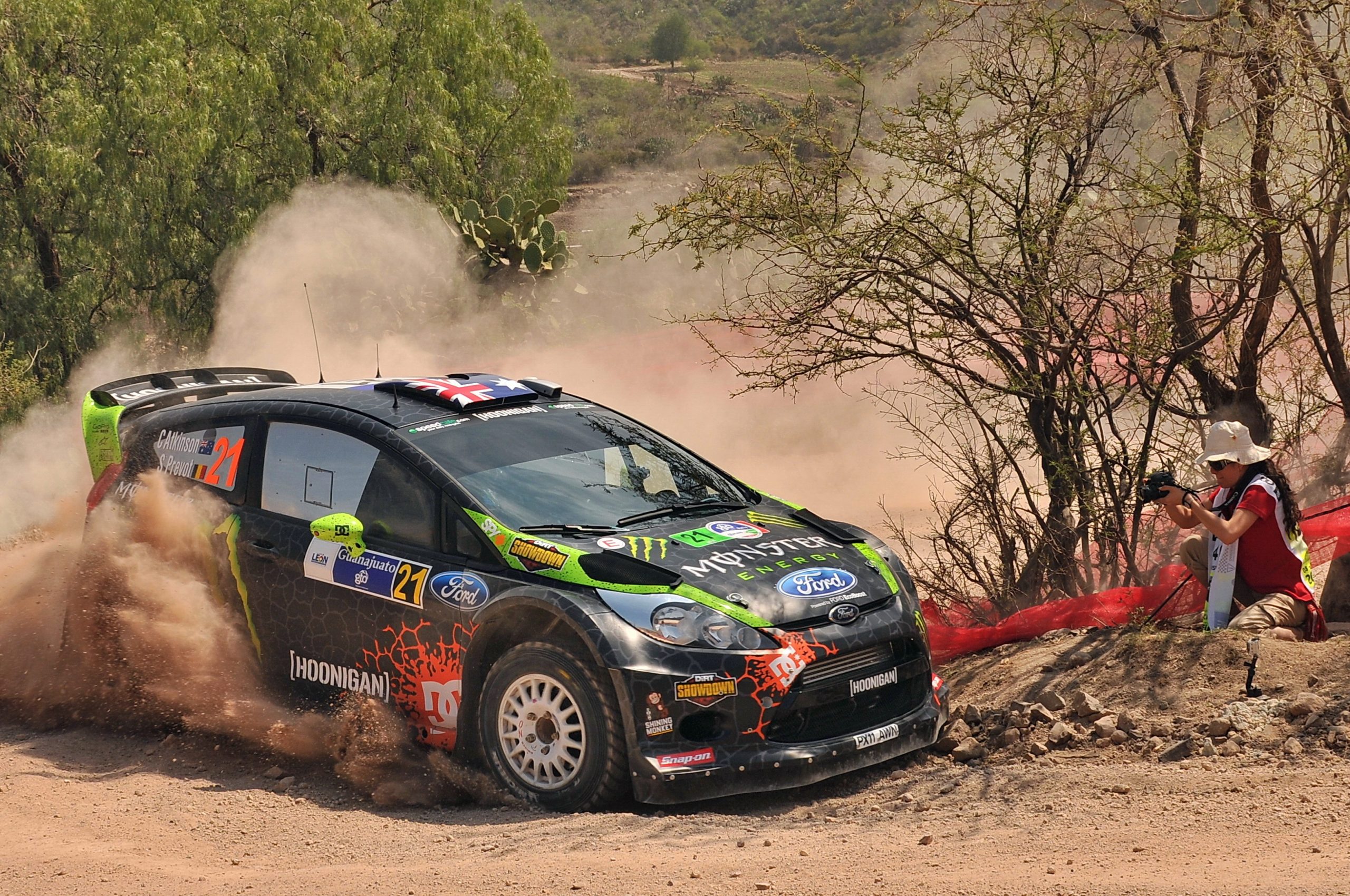 Chris Atkinson during this year's WRC Mexico