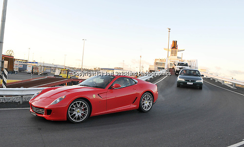 Dudley Hoskin & Viv Do Ros - 2007 Ferrari 599 - Arrive off the Spirit of Tasmania in Devonport