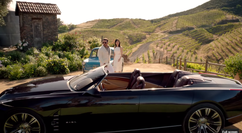 Ari and Mrs Ari with the Cadillac-Ciel-Concept