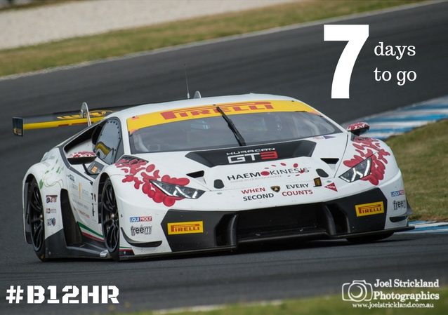 Trofeo motorsport lamborghini Huracan testing before Bathurst 12hr